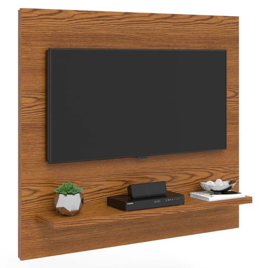 Painel Pequeno Para TV 32 Polegadas 90cm Yan Patrimar Cumaru