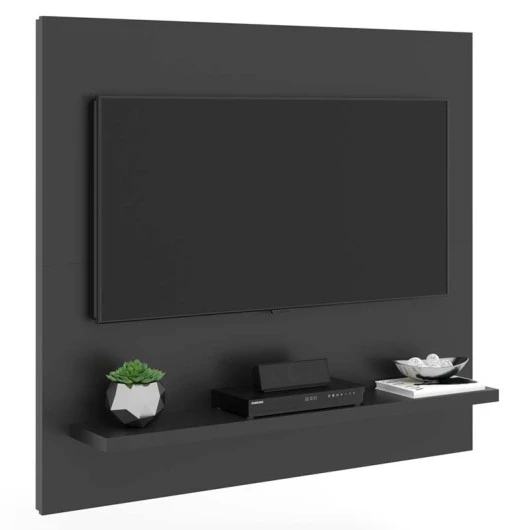 Painel Pequeno Para TV 32 Polegadas 90cm Yan Patrimar Preto