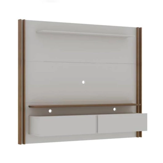 Painel Para TV Até 65 Polegadas Toronto 1.8 Gelius Off White/Madeirado