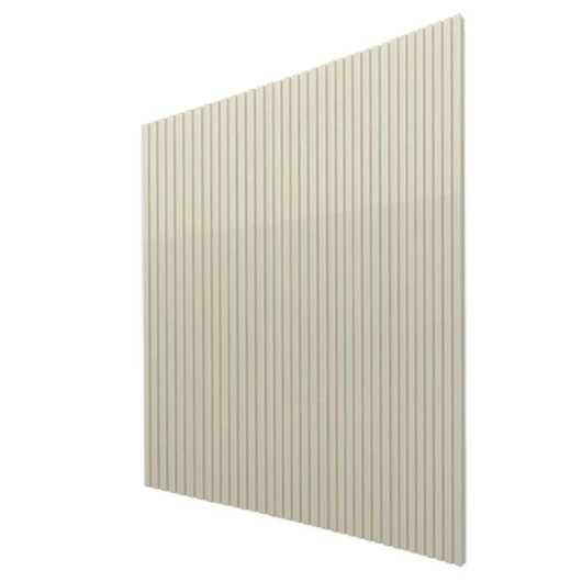 Placa Painel Ripado Nobre 250cm x 250cm Gelius Off White