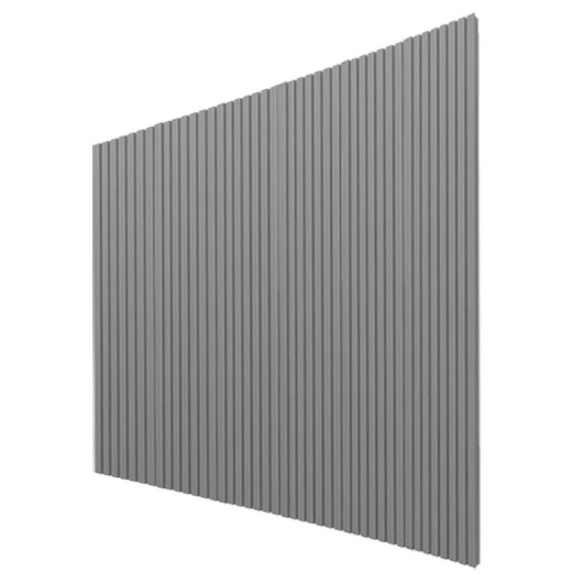 Placa Painel Ripado Nobre 300cm x 250cm Gelius Cinza