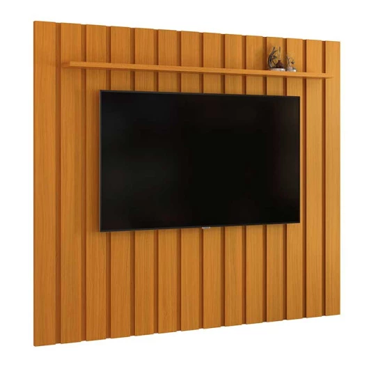 Painel Ripado Para TV 75 Polegadas 180 x 170 Brise EDN Cedro