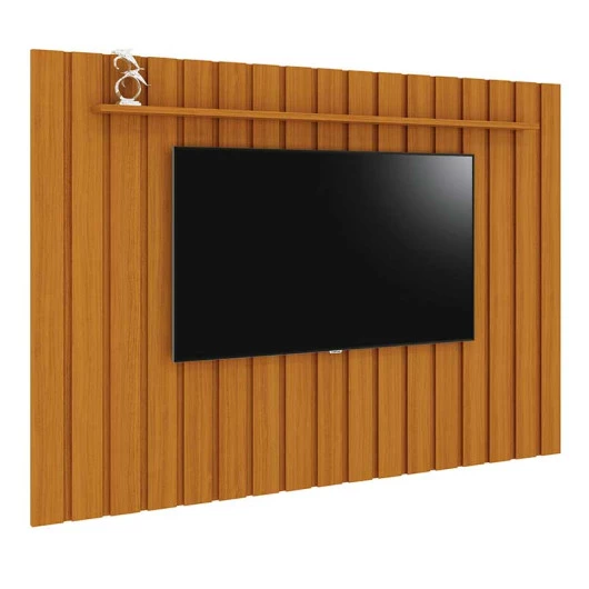 Painel Ripado Para TV 75 Polegadas 217 x 170 Brise EDN Cedro