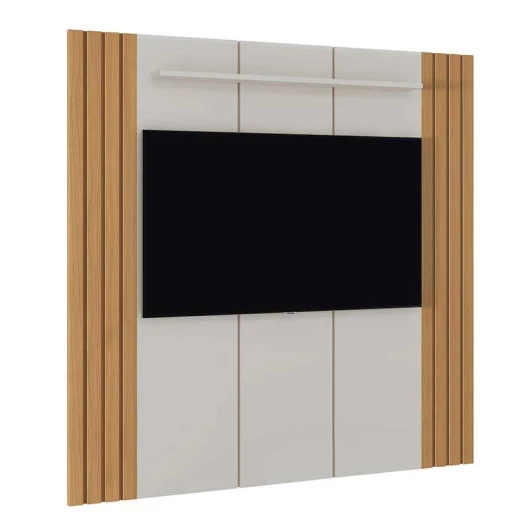 Painel Ripado Para TV 75 Polegadas 2.00m Veyron 2.0 EDN Fendi/Freijo