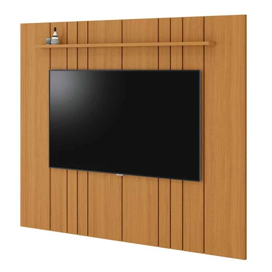 Painel Ripado Para TV 75 Polegadas 217cm Clean 2.2 EDN Freijo