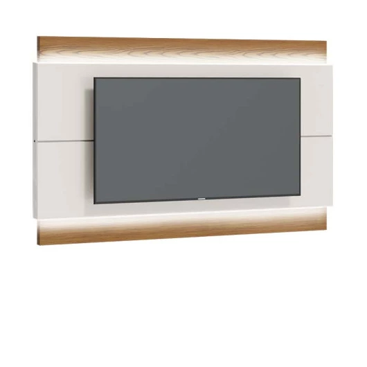 Painel Para TV 65 Polegadas Com Led Classic 1.8 Imcal Off White/Freijó
