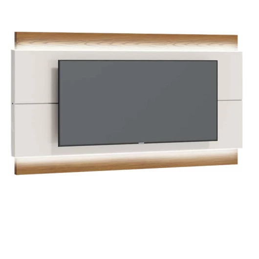 Painel Para TV 75 Polegadas Com Led Classic 2.2 Imcal Off White/Freijó