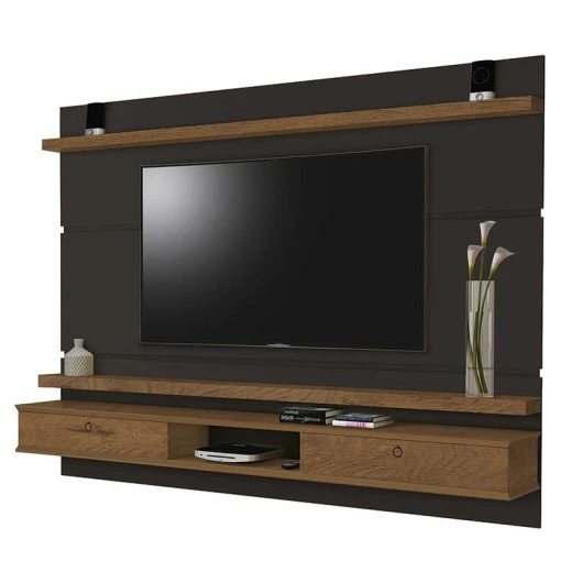 Painel Para TV até 60 Invictus 180 EDN Grafite/Naturale