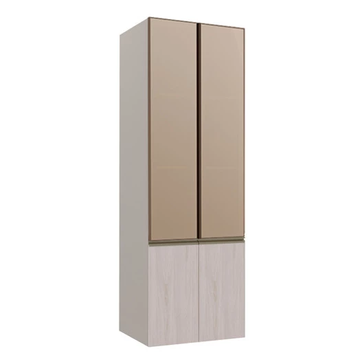 Módulo Paneleiro 70cm Com Vidro Reflecta 100% MDF Cozinha Modulada Gold Robel Fendi/Aspen/Reflecta