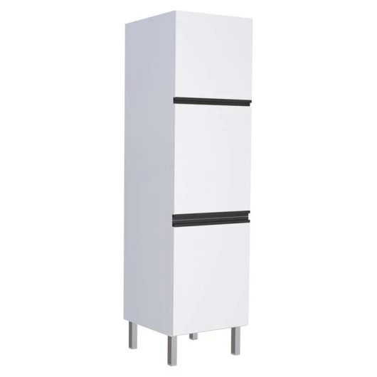 Paneleiro De Aço 60x214 Cozinha Gaia Cozimax Branco