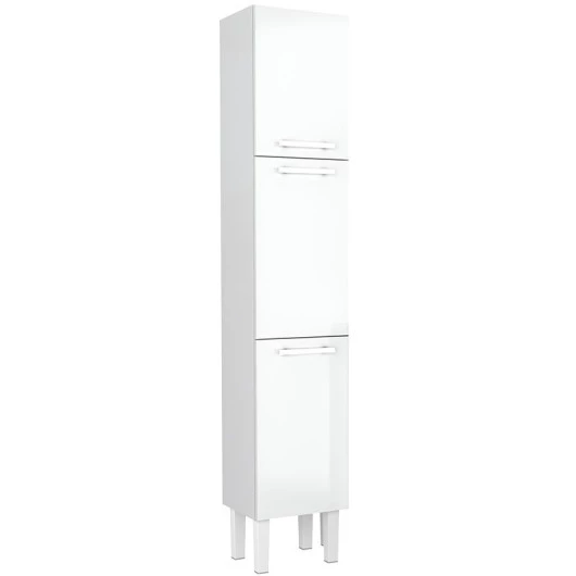 Paneleiro de Aço 38x208 cm 3 Portas para Cozinha Vênus Cozimax Branco