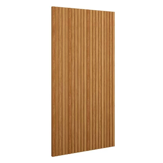 Placa Painel Ripado Parede 126cm x 250cm Bali Lukaliam Freijo