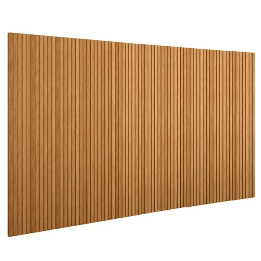 Placa Painel Ripado Slim Bali 420cm x 207cm Lukaliam Freijo