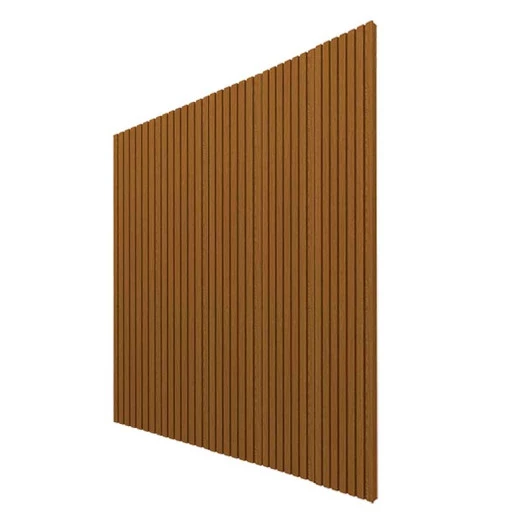 Placa Painel Ripado Nobre 250cm x 250cm Gelius Castanho