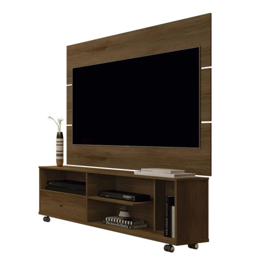 Rack 5808 Com Painel Para TV 5303 JB Bechara Canela