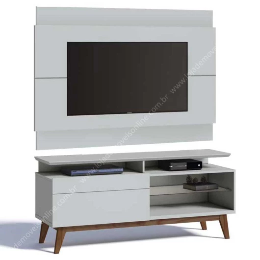 Rack com Painel Para TV Classic Mais 1G 1.4 Imcal Branco