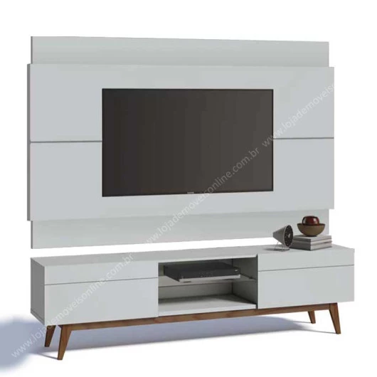 Rack com Painel Para TV Classic 2G 1.8 Imcal Branco