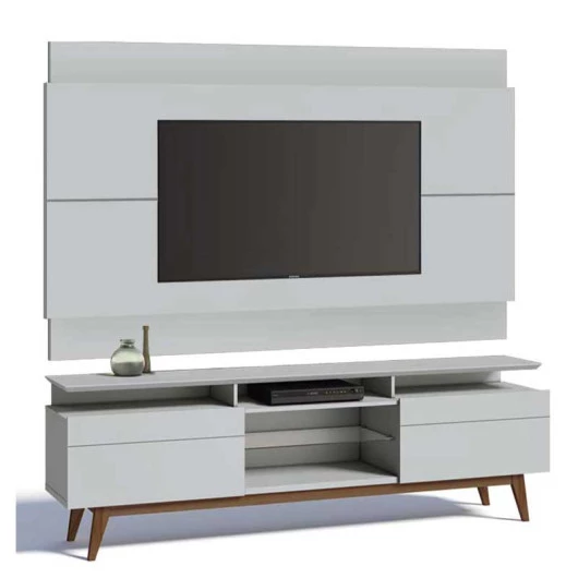Rack com Painel Para TV Classic Mais 2G 1.8 Imcal Branco