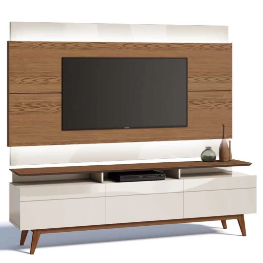 Rack com Painel Para TV Classic 3G Mais 2.2 Com LED Imcal Freijo/Off White