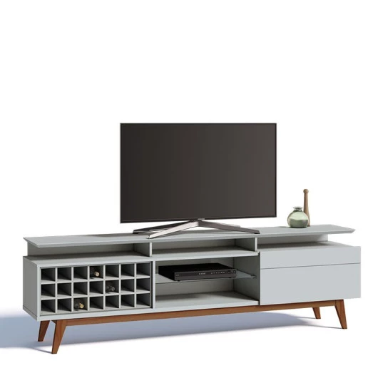 Rack Para Sala TV 65 Polegadas Classic Mais AD 2.2 Imcal Branco