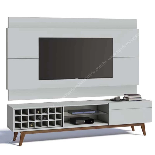 Rack com Painel Para TV Classic AD 2.2 Imcal Branco