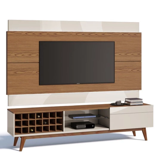 Rack com Painel Para TV Classic AD 2.2 Imcal Freijo/Off White