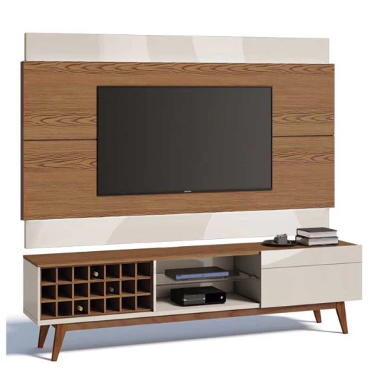 Rack com Painel Para TV Classic AD 1.8 Imcal Freijo/Off White