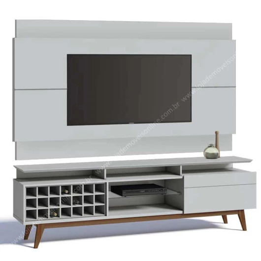 Rack com Painel Para TV Classic AD Mais 2.2 Imcal Branco