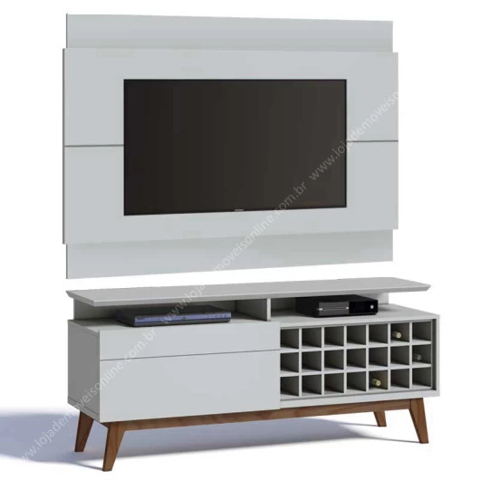 Rack com Painel Para TV Classic Mais AD 1.4 Imcal Branco