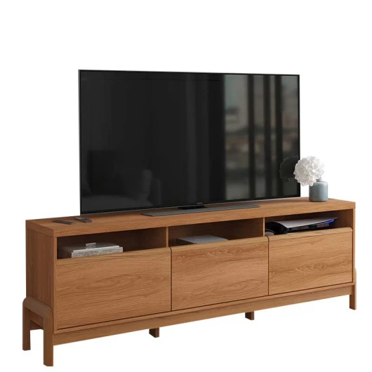 Rack Bancada Sala 190cm Para TV 75 Polegadas Elegance 1.90 Lukaliam Jequitiba