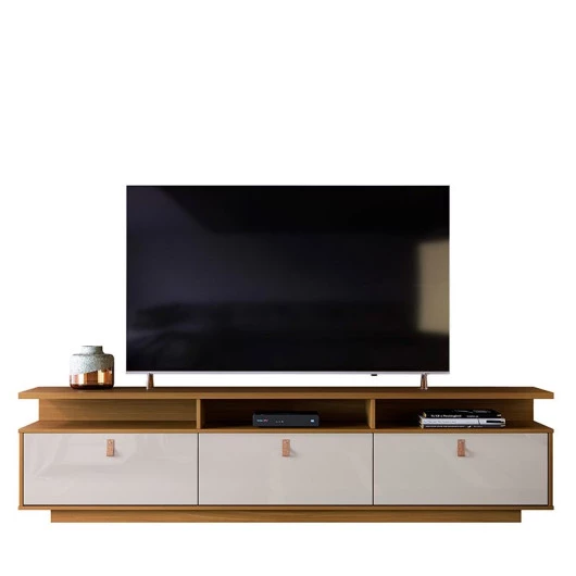 Rack Para TV 75 Polegadas 2.1 Zory EAX Móveis Tauari/Off White