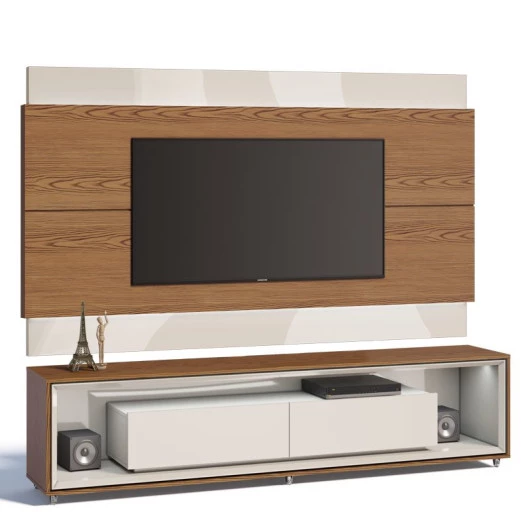 Rack Ópera com Painel Para TV Classic 2.2 Imcal Freijo/Off White