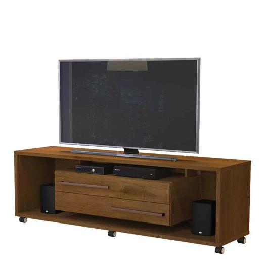 Rack Bancada Para TV 55 Polegadas 5522 JB Bechara Caramelo