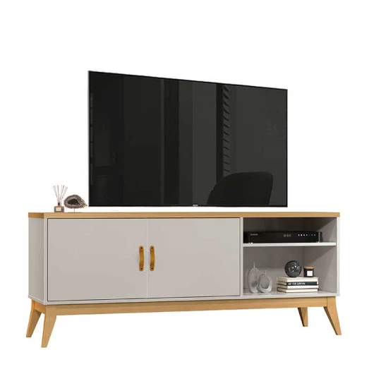 Rack Para Sala TV Até 60 Polegadas Gara EAX Móveis Fendi/Freijo
