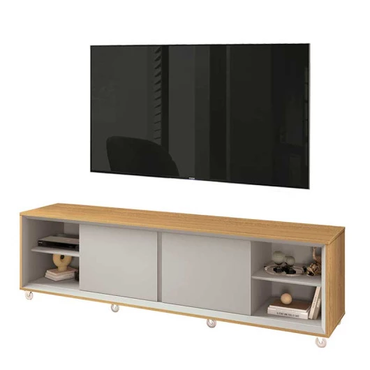 Rack Para TV 1.80cm 75 Polegadas Thor 1.8 EDN Freijo/Fendi