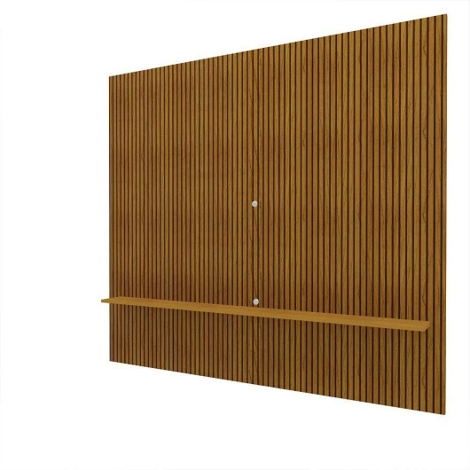 Painel Para TV 75 Polegadas Ripado 3D 224cm x 220cm Requinte Clean Gelius Naturale