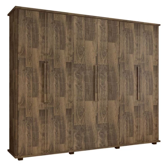 Guarda Roupa Casal 6 Portas 271cm Canada RV Móveis Amadeirado