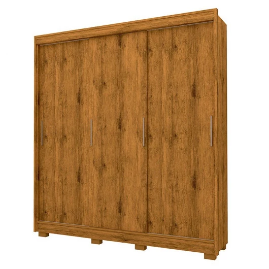 Guarda Roupa Solteiro 3 Portas Correr Viena Gelius Madeirado