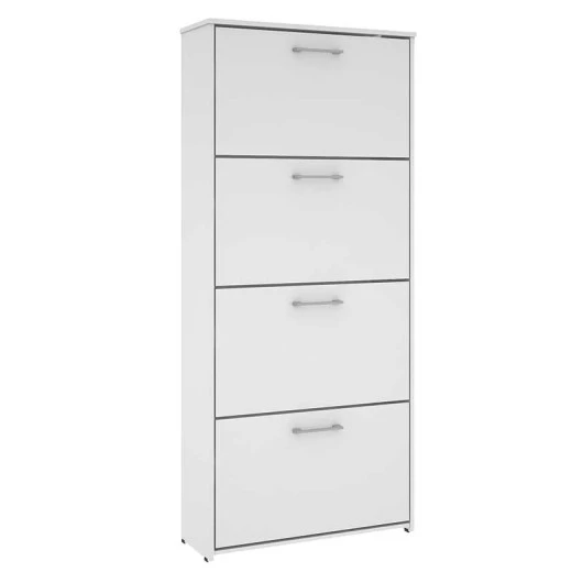 Sapateira 4 Portas Basculante Anne Mirarack Branco