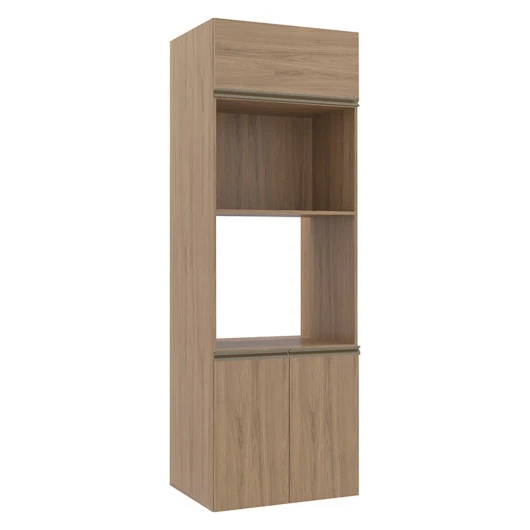 Módulo Torre Micro-Ondas Forno 70cm x 208cm 100% MDF Cozinha Modulada Gold Robel Hanover/Hanover