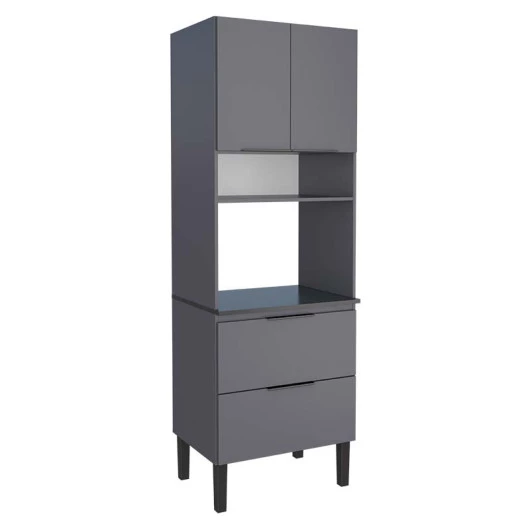 Torre Quente Cozinha Para Forno ou Micro-Ondas 70x208 Cisne Cozimax Cinza
