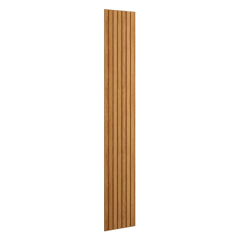 Placa Painel Ripado Parede 42cm x 250cm Bali Lukaliam Freijo