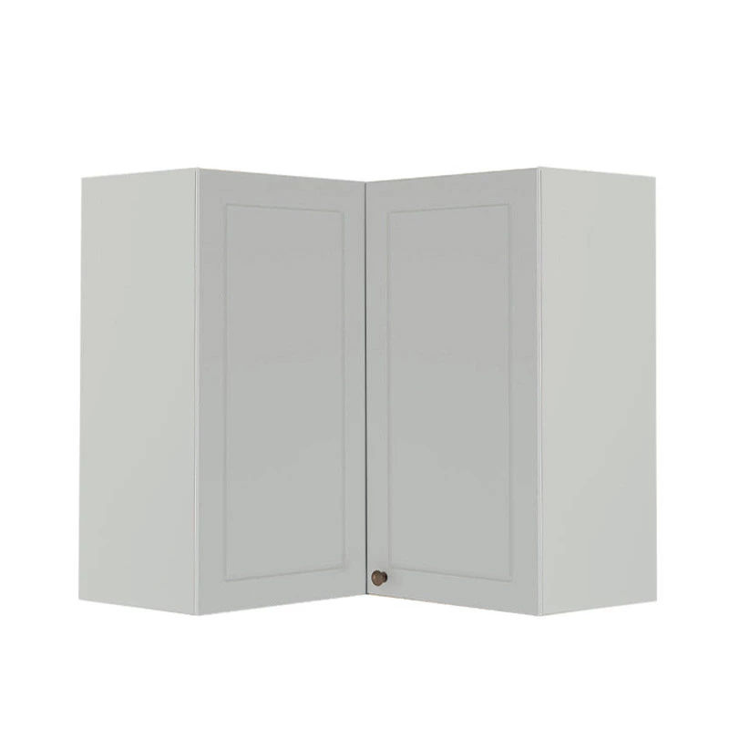 Módulo Armário Aéreo Canto L 88x76x34cm 100% MDF Cozinha Provence Robel Branco/Branco Matte