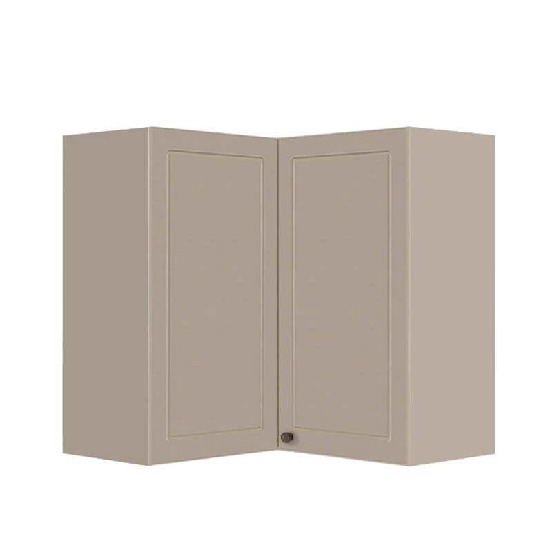 Módulo Armário Aéreo Canto L 88x76x34cm 100% MDF Cozinha Provence Robel Fendi/Fendi Matte