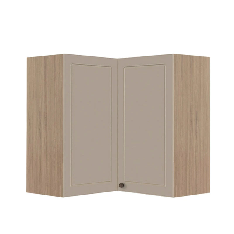 Módulo Armário Aéreo Canto L 88x76x34cm 100% MDF Cozinha Provence Robel Hanover/Fendi Matte