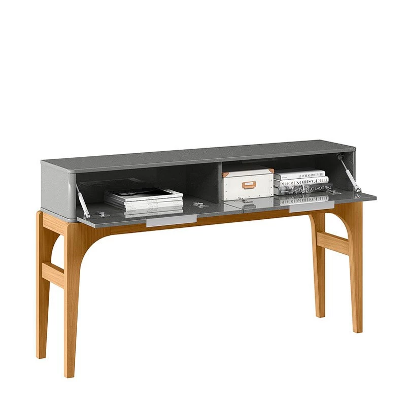 Aparador Para Sala de Jantar 139cm Amalfi Lukaliam Cinza/Tauri 