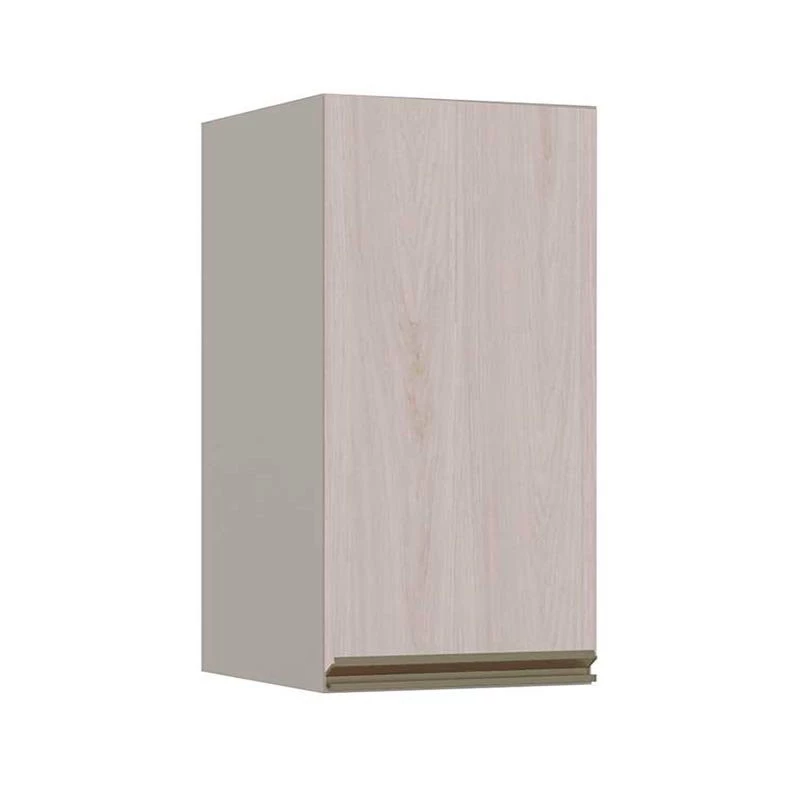 Módulo Armário Aéreo 68x35 1 Porta 100% MDF Cozinha Modulada Gold Robel Fendi/Aspen
