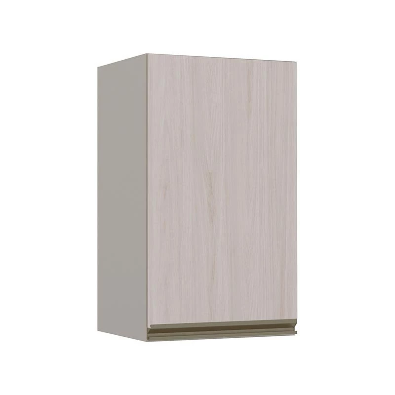 Módulo Armário Aéreo 68x40 1 Porta 100% MDF Cozinha Modulada Gold Robel Fendi/Aspen