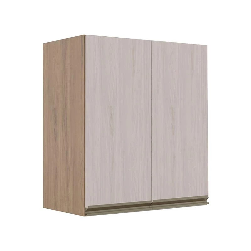 Módulo Armário Aéreo 68x60 2 Portas 100% MDF Cozinha Modulada Gold Robel Hanover/Aspen