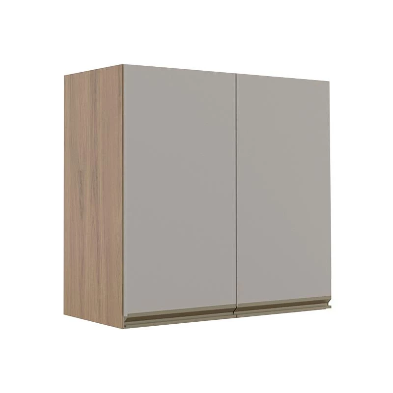 Módulo Armário Aéreo 68x70 2 Portas 100% MDF Cozinha Modulada Gold Robel Hanover/Fendi